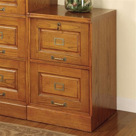 Wood File Cabinet With Lock - Cherry Solid Wood 2 Drawer Lateral Filing ...