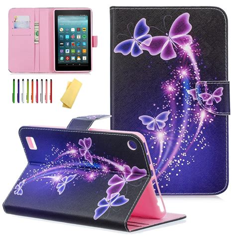 Kindle Fire 7 Kids Case, Allytech Slim PU Leather Folio Stand Case ...