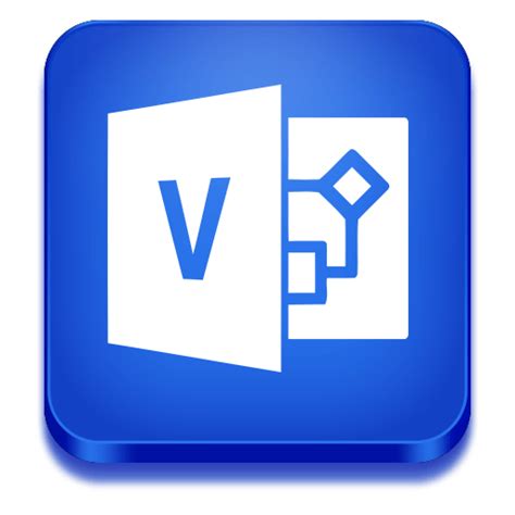 Visio Icon | Microsoft Office Buttons Iconpack | Iconstoc