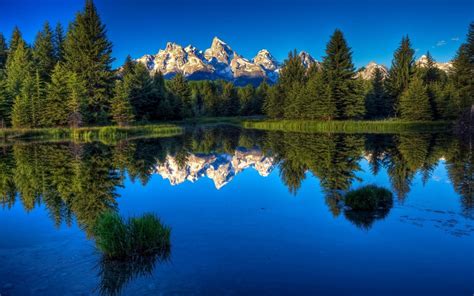 nature, Landscape, Water, Forest, Mountain, Reflection Wallpapers HD ...