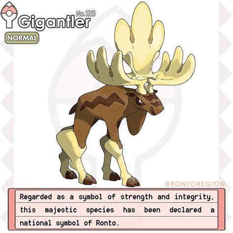 Ronto Region no Instagram: “RONTO DEX 128. GIGANTLER Type: Normal ...