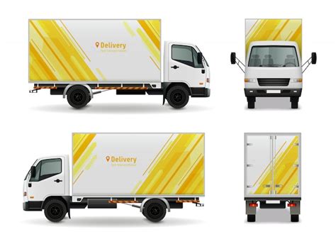 Truck mockup Vectors & Illustrations for Free Download | Freepik