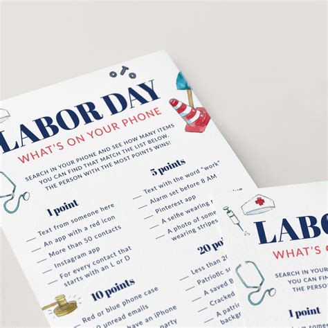 Labor Day Games Printable Fun Labor Day Game Bundle for Family - Etsy