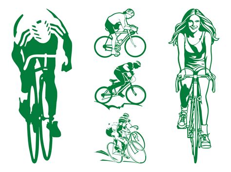 Cycling People Graphics Vector Art & Graphics | freevector.com