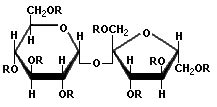 General structure of Olestra (OLEAN) R-acyl group of fatty acids ...