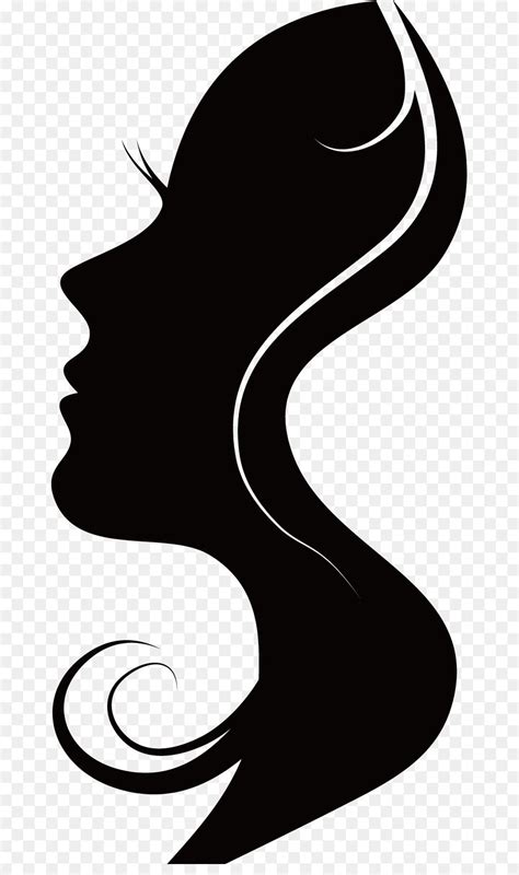 Woman Face Silhouette Logo