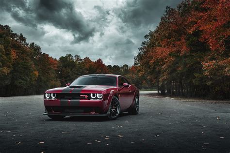 Dodge Challenger SRT Hellcat Widebody Front Look 4k Wallpaper,HD Cars ...