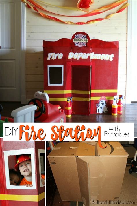 DIY Fire Station with Printables | Brilliant Little Ideas