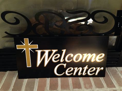 Welcome Center Sign for Church