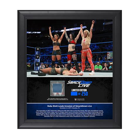 Riott Squad SmackDown Debut 15 x 17 Framed Plaque w Ring Canvas | Pro ...