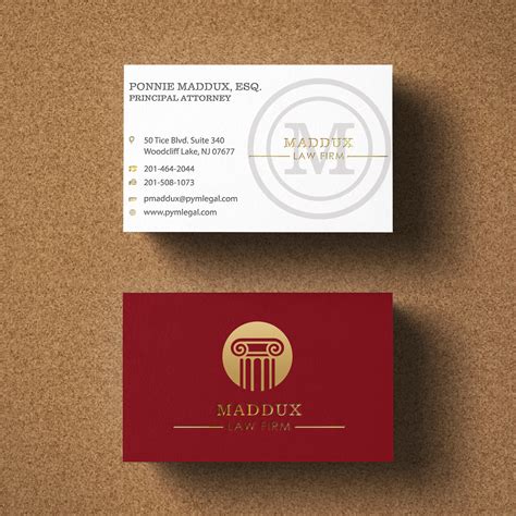 Serious, Professional, Lawyer Business Card Design for a Company by Riz ...