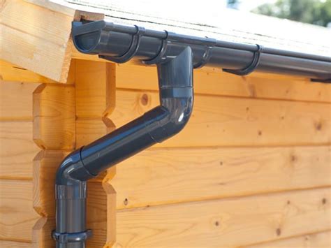 Guttering for shed roof of porch/ overhang | Eslon guttering