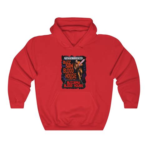 'Buzz-Saw Blood House' Hoodie – Puppet Combo