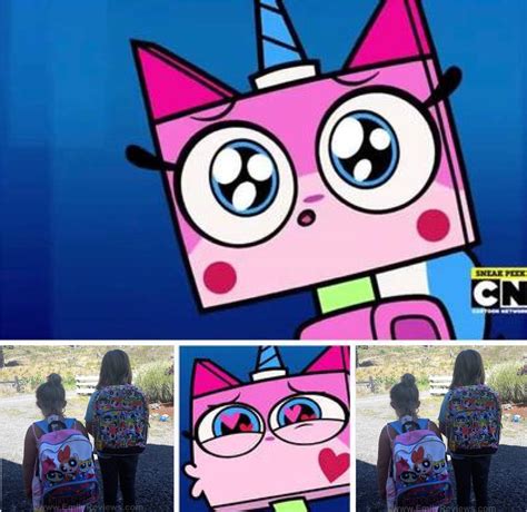 Unikitty's reaction to Powerpuff Girls backpack by Jack1set2 on DeviantArt