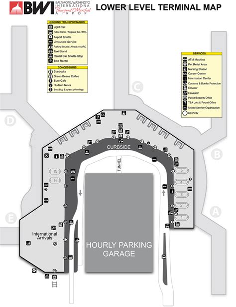 Bwi Parking Garage Map | Dandk Organizer