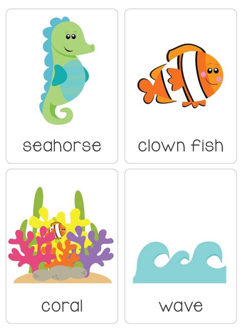 Ocean Animals Pictures Printable