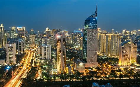 Stunning Jakarta Skyline - HD Wallpaper of Indonesia's Vibrant Urban ...