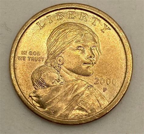 2000P Sacagawea Golden Dollar Coin | Etsy