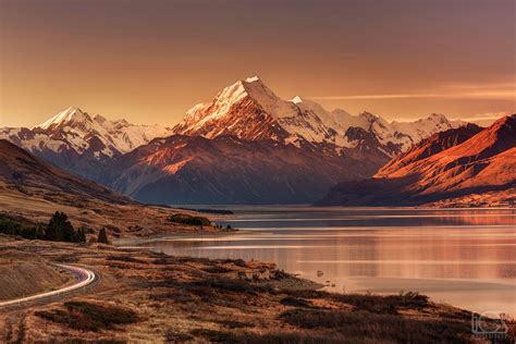 Sunset Serenity: Aoraki/Mount Cook HD Wallpaper by Benjamin gs