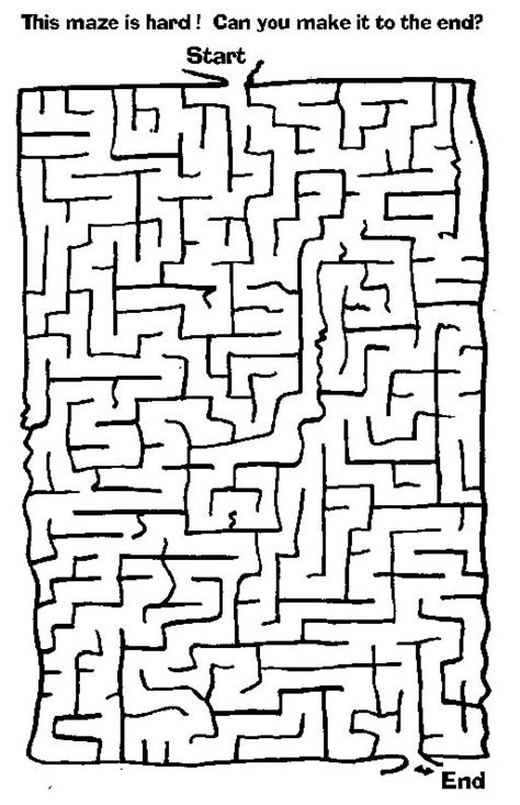 Gambar Free Printable Mazes Kids Network Coloring Pages Number Adults ...