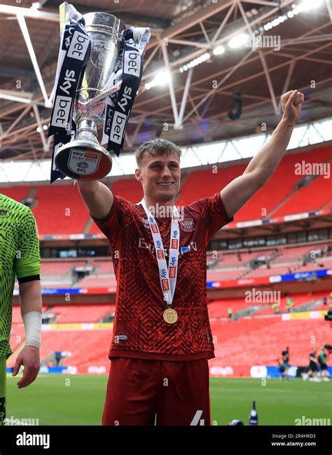 Carlisle United's Owen Moxon celebrates his sides victory following the ...