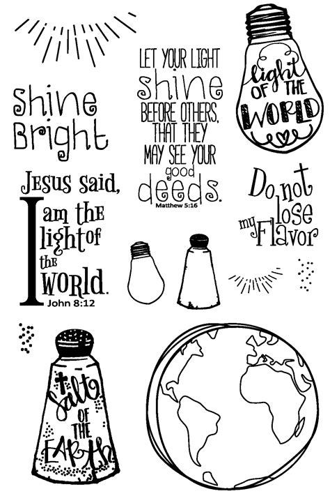 Jesus Salt And Light Coloring Pages