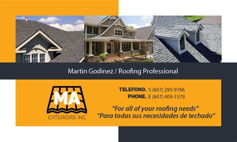 Roofing business card on Behance