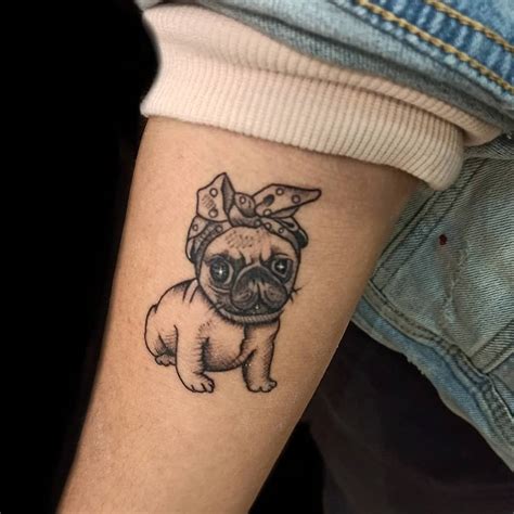 23+ Small Cute Pug Tattoos - OneyTamiah