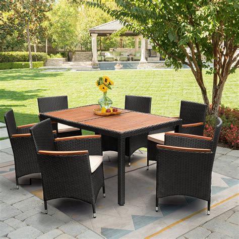 Vineego 7 Pieces Patio Outdoor Dining Set Outdoor Furniture Patio ...