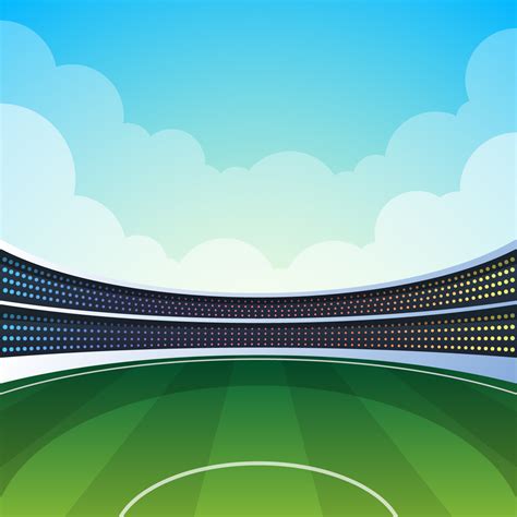 Cricket Stadium Illustration 365977 Vector Art at Vecteezy