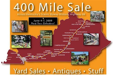 June 4-7 – 400 Mile Yard Sale | Hello Kentucky | Yard sale, Longest ...