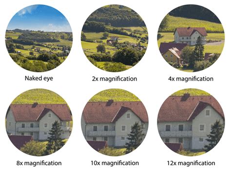 Binocular magnification chart - crosssubtitle