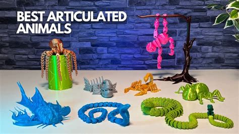 Amazing 8 Articulated Animals - 3D Print on Creality CR-6 SE - YouTube