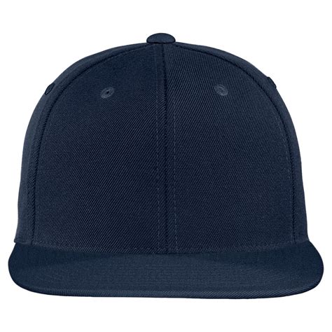 Sport-Tek True Navy Flat Bill Snapback Cap