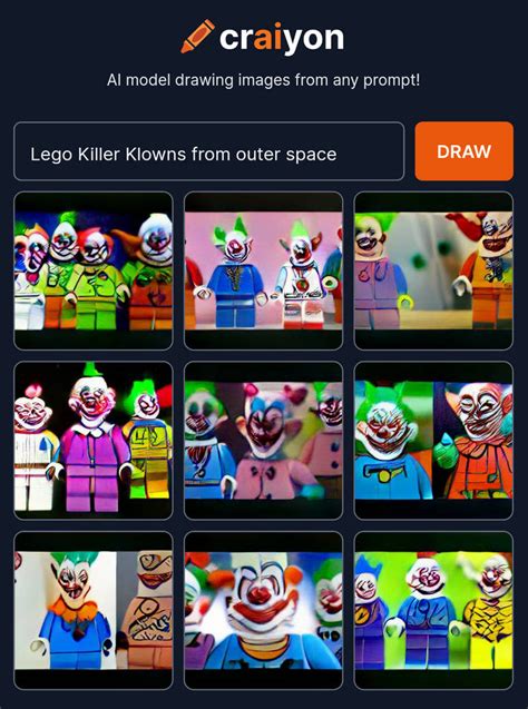 AI Lego Killer Klowns from Outer Space by chojincuchulainn on DeviantArt