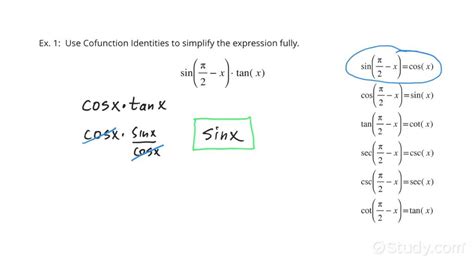 Using Cofunction Identities | Trigonometry | Study.com