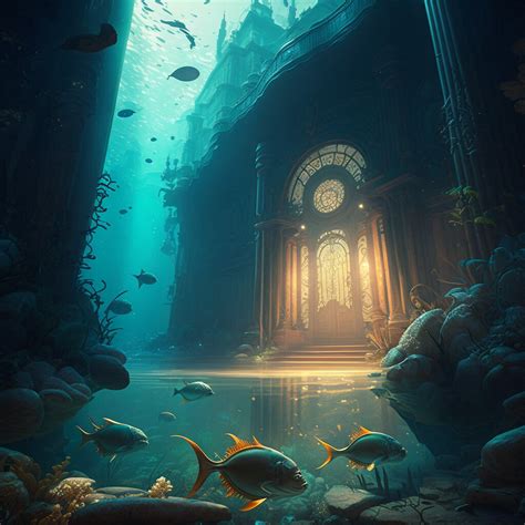 ArtStation - The Lost City of Atlantis: A Digital Painting Depicting ...