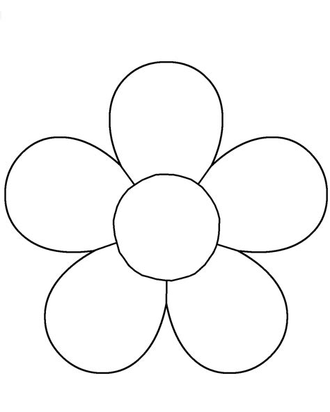 Flower Template for Children's Activities | Activity Shelter