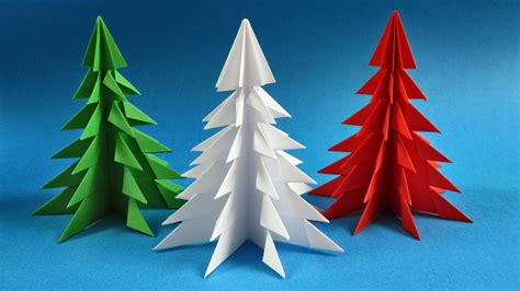 3D Paper Christmas Tree - How to Make a 3D Paper Xmas Tree DIY Tutorial ...