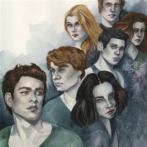 Twilight, The Cullens, Fan Art Watercolor Painting, Book Fan Art, The ...