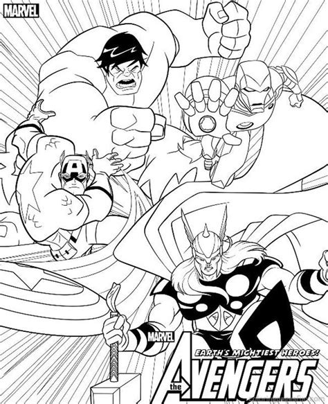 Coloring Pages Of The Avengers - Coloring Home