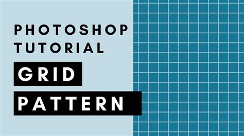 Grid Pattern Photoshop Tutorial - YouTube