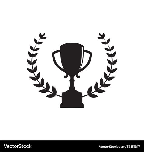 Trophy logo design Royalty Free Vector Image - VectorStock