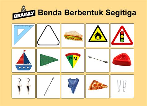 Contoh Benda Berbentuk Segitiga Yang Ada Di Rumah Kerja - IMAGESEE