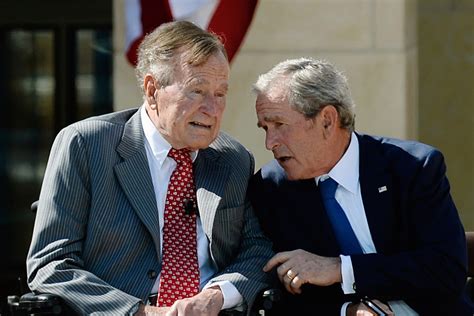 Former Presidents George H.W. Bush and George W. Bush Stay Clear of WH ...