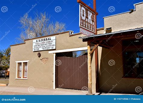 OK Corral Gunfight Location in Tombstone Editorial Photo - Image of ...