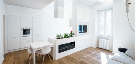 Minimalist apartment with all-white interior in Rome by Brain Factory ...