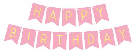 Pink Birthday Banner Printable - Printable Word Searches