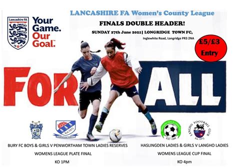 Lancashire FA Womens County League Finals Doubleheader - Lancashire FA