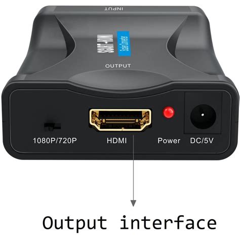 SCART to HDMI Adapter, GANA 1080P SCART to HDMI Converter for ...